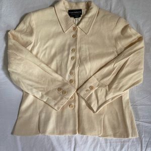 Pale Yellow Vintage Cut Jacket